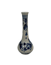 Delft Hand painted Bud Vase Holland 6.25" inches Vintage Pottery Delftware