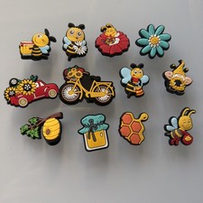 12 X Bumble Bee Shoe Charms