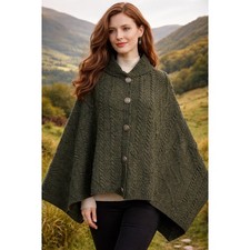SAOL Ireland Wool Cape Aran