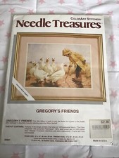 Needle Treasures Gregory’s Friends Boy And Ducks Crewel Kit Vintage 00661
