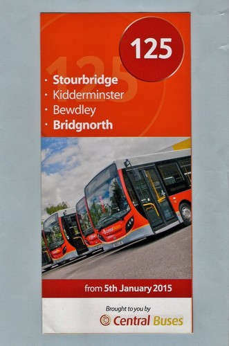 Bus timetable leaflet - bus,