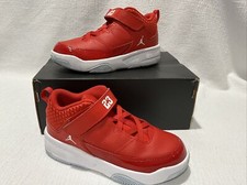 Jordan Max Aura 3 Shoes Youth Size 2Y Red Basketball Gym Athletic Wear Pre-owned