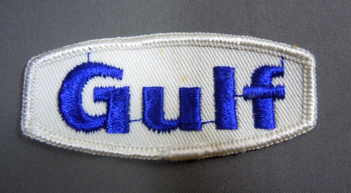 Gulf fuel embroidered sew - gulf, sew-on