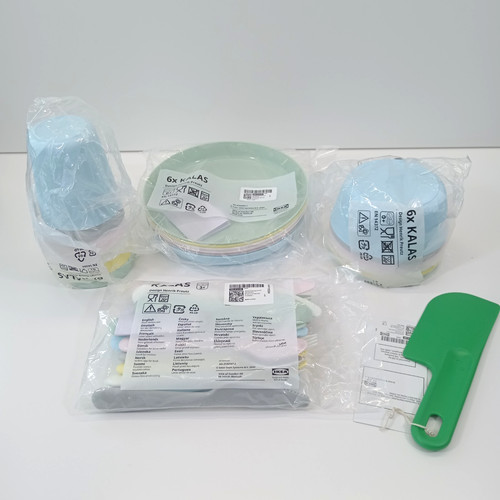 Pieces plastic plate cups - 36,