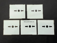 14112-09GR Gent Fire Alarm Call Point Break Glass Replacement x5