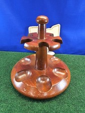 Round Wooden Smoking Pipe Rack