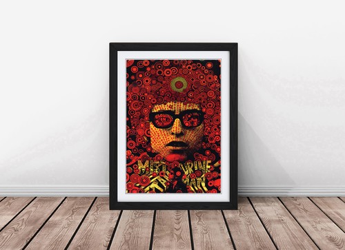 Psychedelic bob dylan pop art - dylan,
