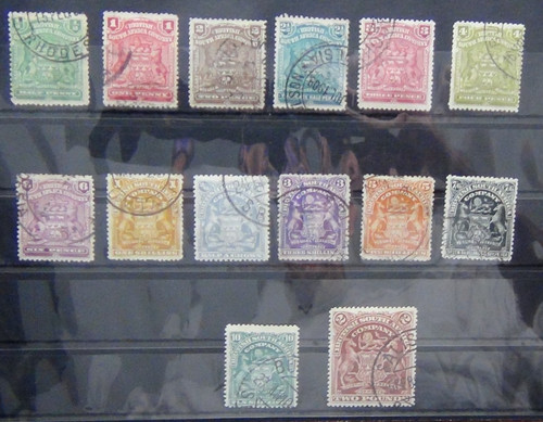 Rhodesia 1898 1908 values - 1908, to