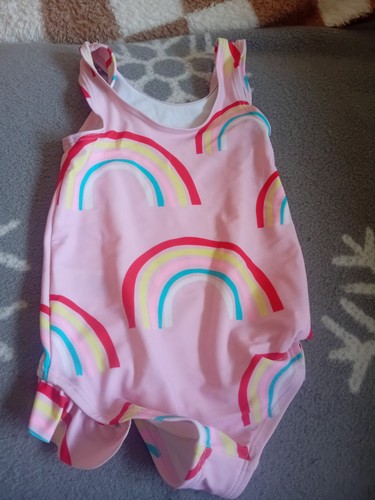Girls rainbow swimsuit - , m&s