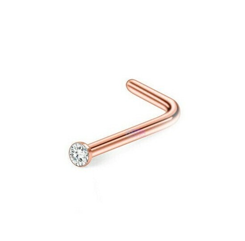 Nose stud rose - nose, gold