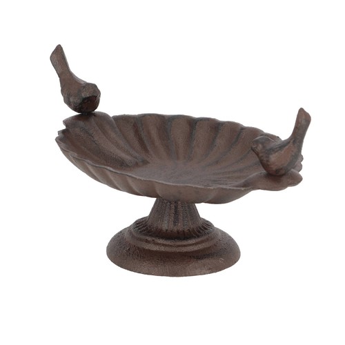 Small metal bird bath - metal,
