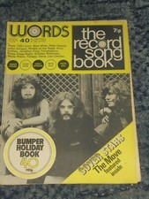 Words record song book - record,