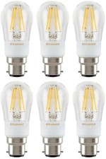 Dimmable B22 Light Bulbs 4.5W Mini Globe Sylvania - 6 Pack