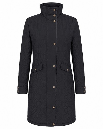 Lands end black - black, quilted