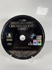 PlayStation 1 SLED-01608 DEMO Oddworld Abes Oddysee DUKE NUKEM B-movie Disc