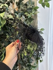Debenhams Black Feather Polka