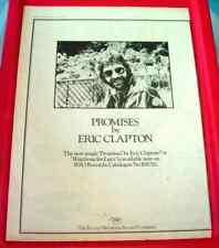 Eric Clapton Promises Vintage ORIGINAL 1978 Press/Magazine ADVERT Poster-Size