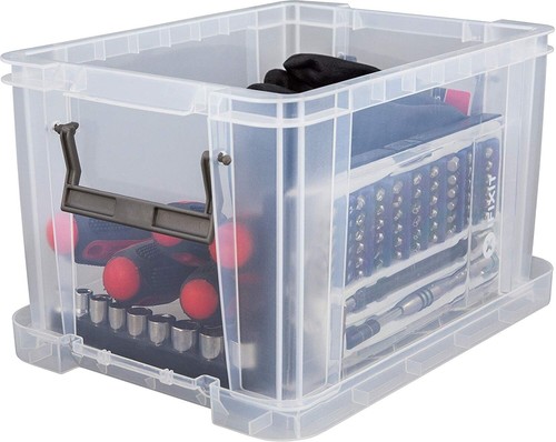 Clear plastic storage boxes - plastic,