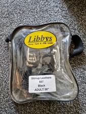 Libbys black synthetic stirrup - synthetic,