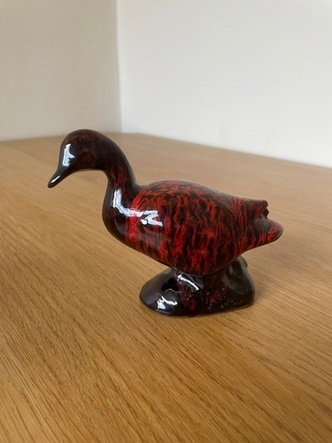 70s red mottled - 70s, pottery