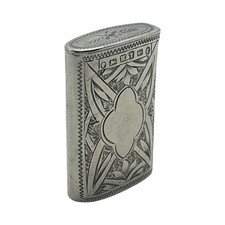 Fine victorian silver vesta - victorian,