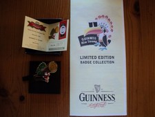 LIMITED EDITION GUINNESS  SANTA CARRYING CHRISTMAS TREE BADGE No 0877 of 2500