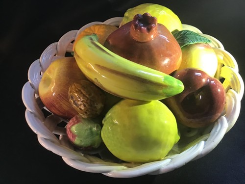 Vintage italian ceramic fruit - vintage,