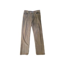  M&S Blue Harbour Stormwear Brown Cotton Comfort Waist Trousers W34 L33