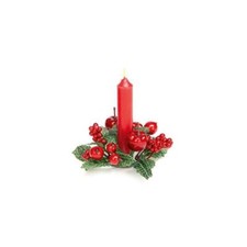 Christmas Candle Ring Red