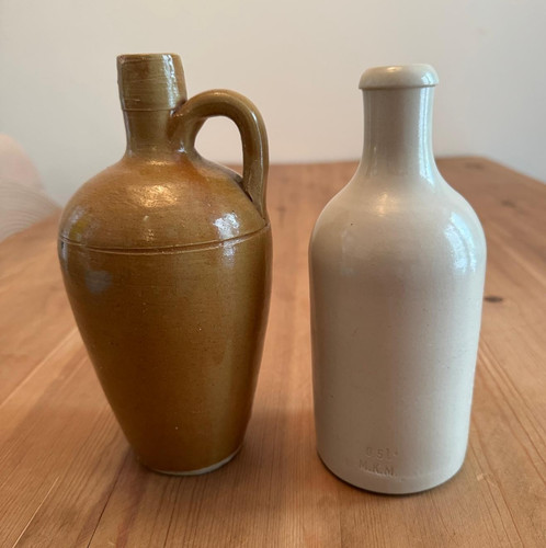 Pair german stoneware - of,