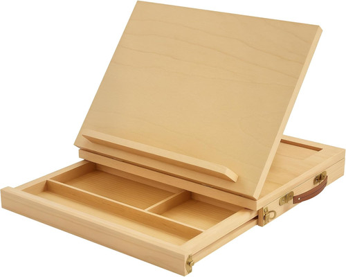 Wooden table easel box - easel,