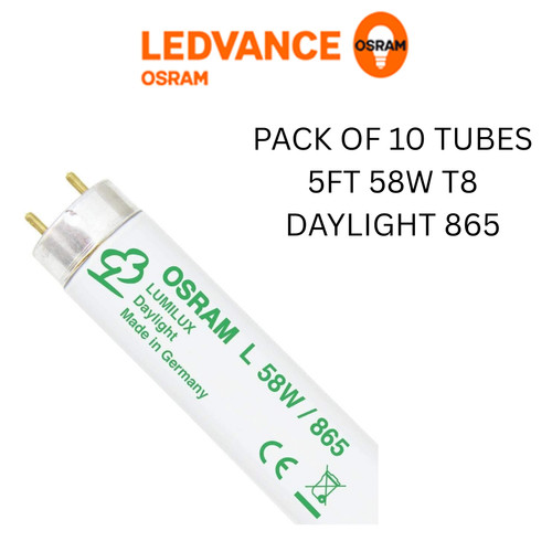 Pack osram 5ft 58w t8 - pack, 10