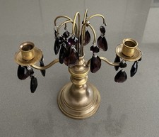 Brass Candelabra 2Arm Candle