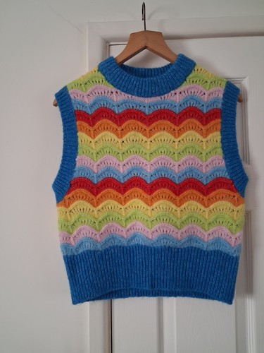 Gorgeous rainbow knit tank - rainbow,