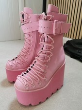 Sugar Thrillz - Bubblegum Traitor Boots - Pink - In Box - Size 8 (ST20-165)