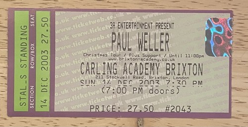 Paul weller 2003 christmas - paul,