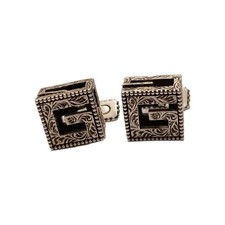 GUCCI G CUBE SILVER CUFFLINKS