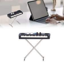 Miniature Electronic Organ Model Mini Size 7cm Natural Resin Musical Ornament