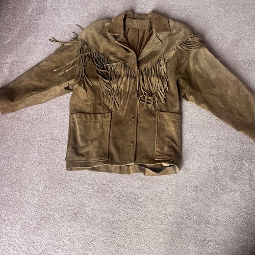 Vintage genuine suede leather - vintage,