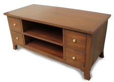 Mahogany TV Cabinet | Orchard Straight TV Unit |  | 4 Drawers NEW CBN052