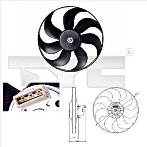 Radiator fan tyc - tyc, seat
