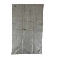 Finnish Army Bath Mat Vintage WW2 Burlap Stripe Pattern 1940s