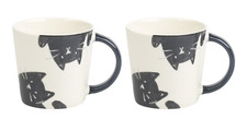Set of 2 x F & F Sketch Cat