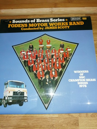 Vintage vinyl brass band - vinyl,