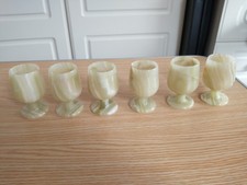 Set Of 5 Vintage Onyx Wine
