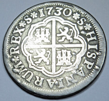 1730 Spanish Silver 1 Reales