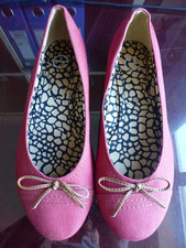 Evans Red Denim Flat Shoes