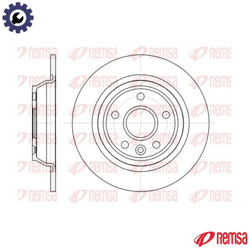 Brake disc 61167 for - disc, 61167.00