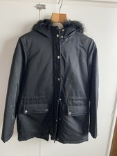 Ladies winter coat size 12 Black Hooded / Lined Waterproof/windproof NWOT