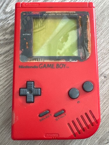 Gameboy original red console - gameboy,
